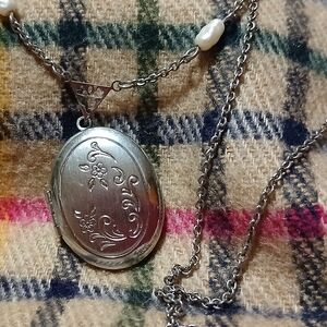 Elegant Silver Locket Necklace